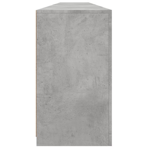 Szafka z oświetleniem LED, szarość betonu, 283x37x67 cm