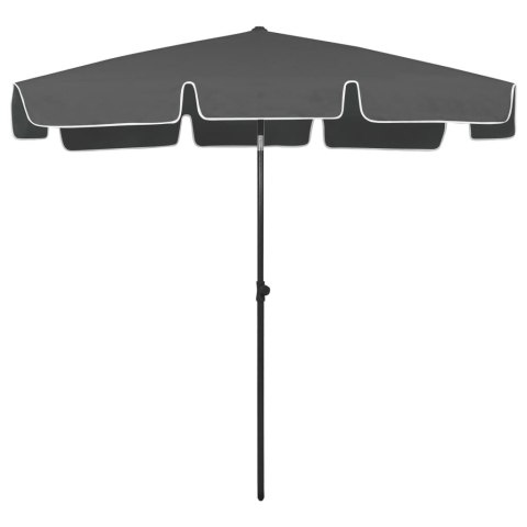 Parasol plażowy, antracytowy, 200x125 cm