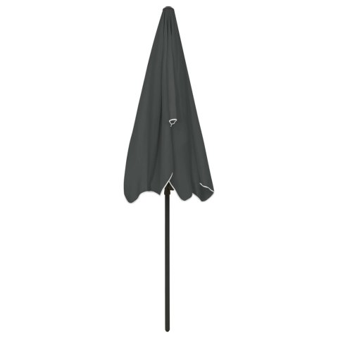 Parasol plażowy, antracytowy, 200x125 cm