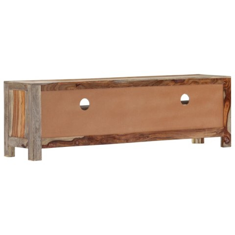 Szafka pod TV z litego drewna sheesham, 130 x 30 x 40 cm