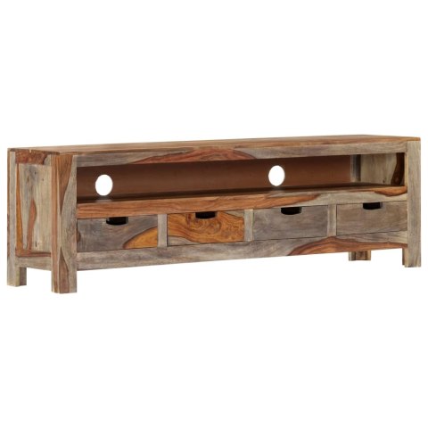 Szafka pod TV z litego drewna sheesham, 130 x 30 x 40 cm
