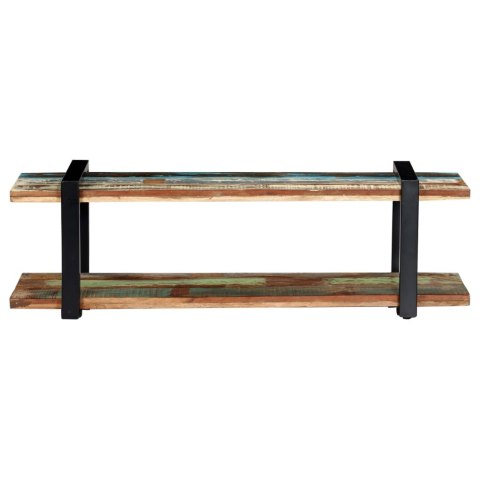 Szafka pod TV, 130 x 40 x 40 cm, lite drewno z odzysku