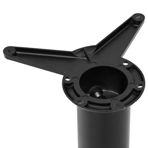 4 Nogi do stołu z regulacją wysokości Czarne 710 mm