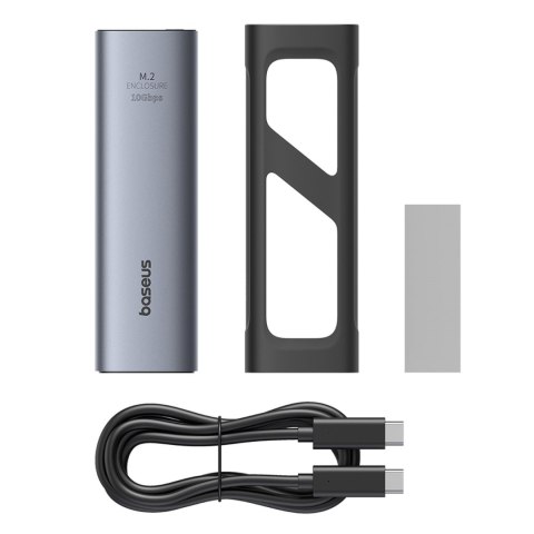 Kieszeń na dysk SSD do 8 TB FlyJoy M.2 NVMe 10 Gb/s UASP TRIM - szara
