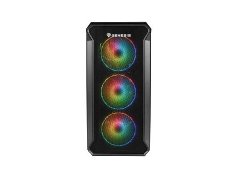 Obudowa NATEC Genesis Irid 503 ARGB NPC-1559 (Micro ATX. Mini ITX; kolor czarny)