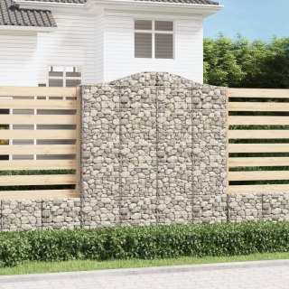 Kosze gabionowe, 10 szt, 200x50x220/240cm, galwanizowane żelazo