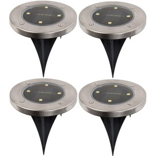 LAMPA SOLARNA 4 LED SMD DO WBICIA W PODŁOŻE KPL.4SZT
