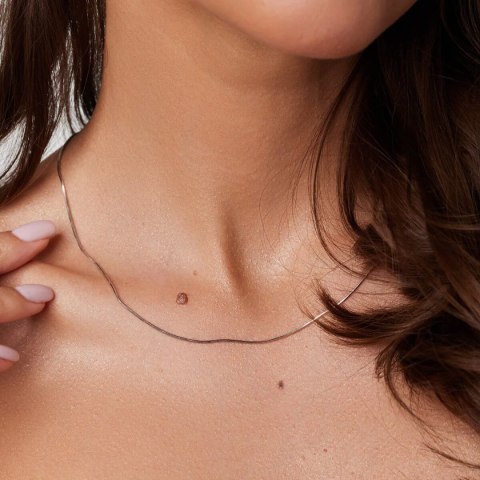 Rhodium plated silver chain LSX6153