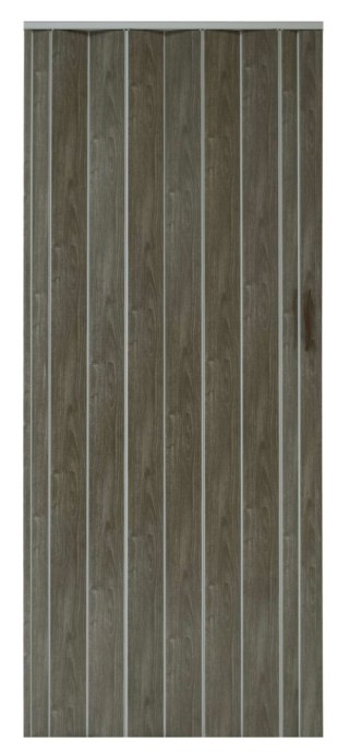 Drzwi harmonijkowe 001P-64-100 dąb grafit mat 100 cm