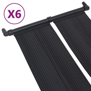 Panele solarne do podgrzewania basenu, 6 szt., 80x310 cm
