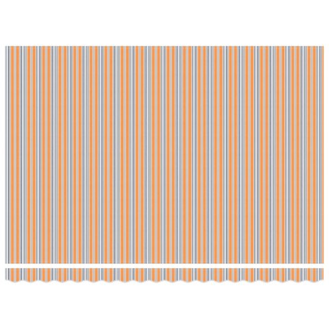 Ręczna Markiza Pomarańczowe i Szare Paski 450x300 cm