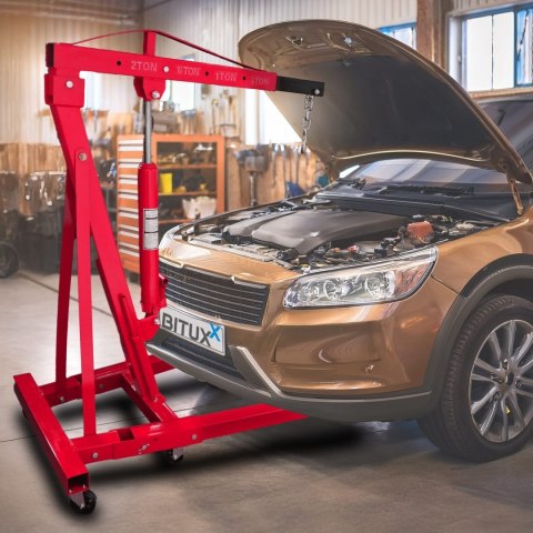 HYDRAULICZNY ŻURAW WARSZTATOWY UDŹWIG DO 2 TON PODNOŚNIK SKŁADANY BITUXX