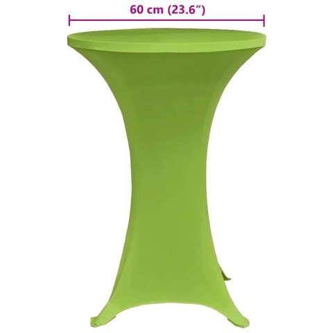Elastyczne pokrowce na stół, 4 szt., 60 cm, zielone
