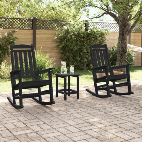 Fotele bujane 2 szt. Czarny 70x92x107,5 cm HDPE