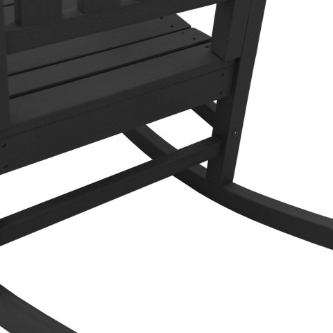 Fotele bujane 2 szt. Czarny 70x92x107,5 cm HDPE