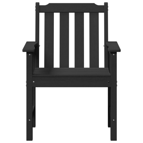 Krzesła jadalne 4 szt Czarne 65,5x55,5x88 cm HDPE