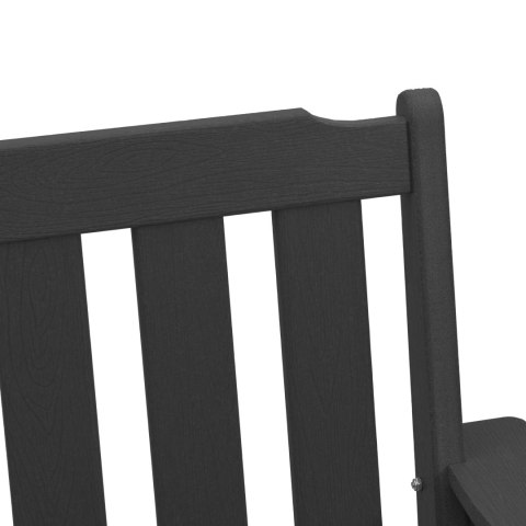 Krzesła jadalne 4 szt Czarne 65,5x55,5x88 cm HDPE
