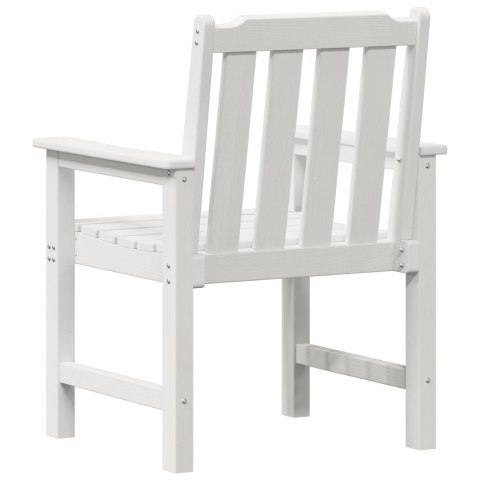 Krzesła jadalniane 6 szt. Białe 65.5x55.5x88 cm HDPE