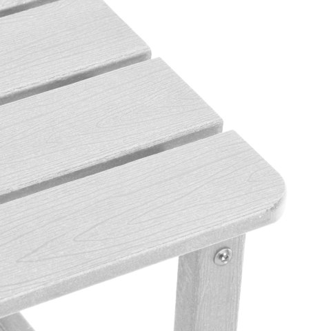 3-częściowy zestaw wypoczynkowy do ogrodu biały HDPE