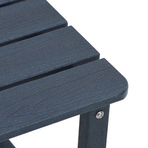 Zestaw ogrodowy z 3 elementami granatowy HDPE
