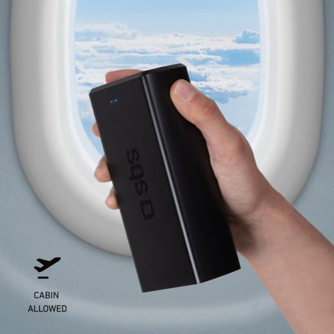Powerbank 30000 mAh USB-C USB-A - czarny