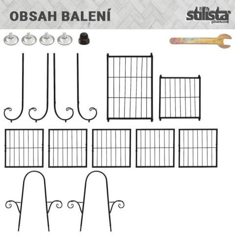 STILISTA Kwietnik, 102 x 76 x 24 cm, stal