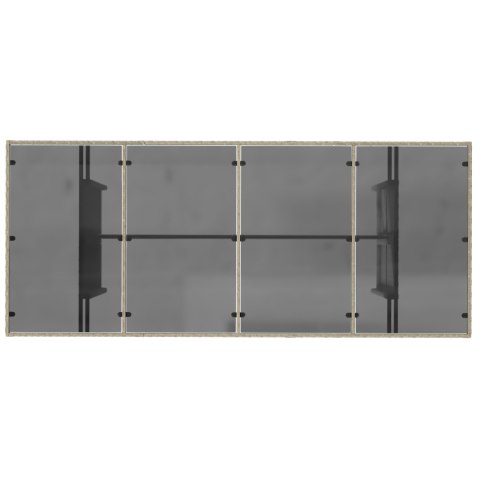 Zestaw do jadalni 9 pcs Jasnoszary 190 x 80 x 74 cm