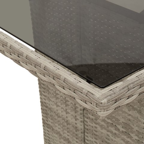 Zestaw do jadalni 9 pcs Jasnoszary 190 x 80 x 74 cm