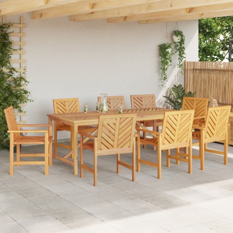 Zestaw do jadalni w ogrodzie 8 pcs Brązowy Standardowe
