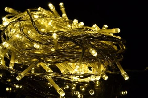 Świąteczny LED łańcuch - 10 m, 100 diod, ciepła biel