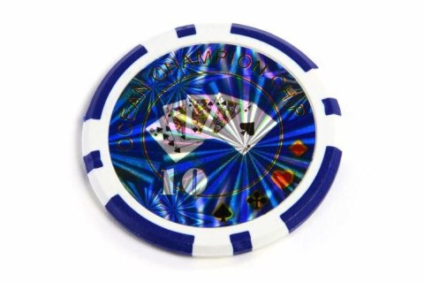 Żetony pokerowe Ocean 50 szt. z nominałem 10