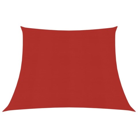 Żagiel przeciwsłoneczny, 160 g/m², czerwony, 3/4x2 m, HDPE
