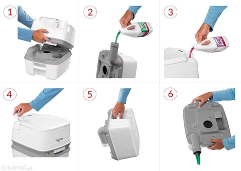 Toaleta turystyczna THETFORD PORTA POTTI 165 beżowa 21L - 92810