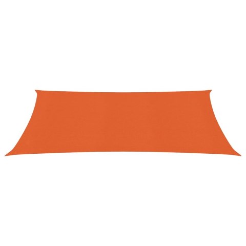 Żagiel przeciwsłoneczny, 160 g/m², pomarańczowy, 2x5 m, HDPE