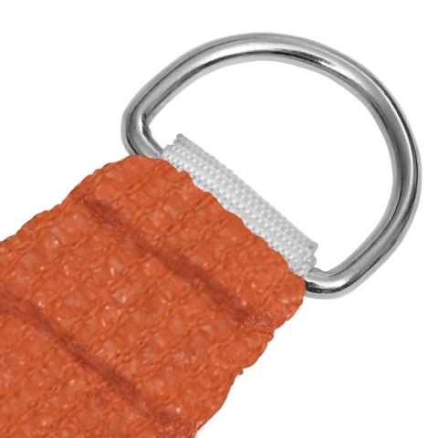 Żagiel przeciwsłoneczny, 160 g/m², pomarańczowy, 2x5 m, HDPE