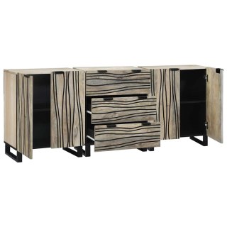 Zestaw mebli łazienkowych 3 pcs Biały 180 x 33 x 75 cm