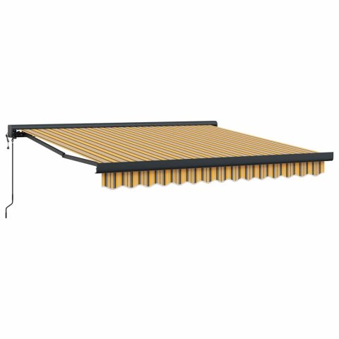 Automatyczna Markiza Zwijana w Paski 300x250 cm
