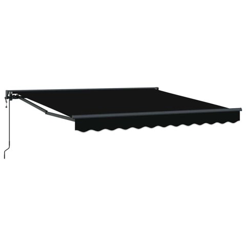 Markiza zwijana Czarny 350x250 cm Poliester