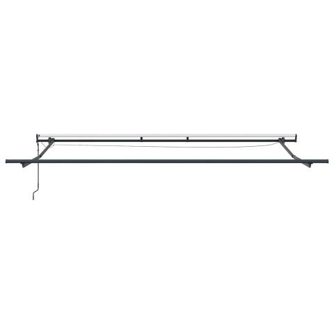 Automatyczna chowana markiza z LED Czerwono-biały pasek 400x300 cm