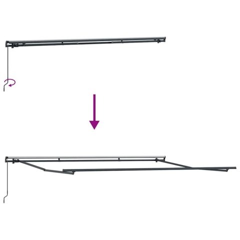 Markiza Biały 400 × 300 cm Poliester