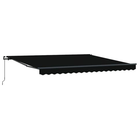 Markiza zwijana Czarny 400 × 300 cm Poliester