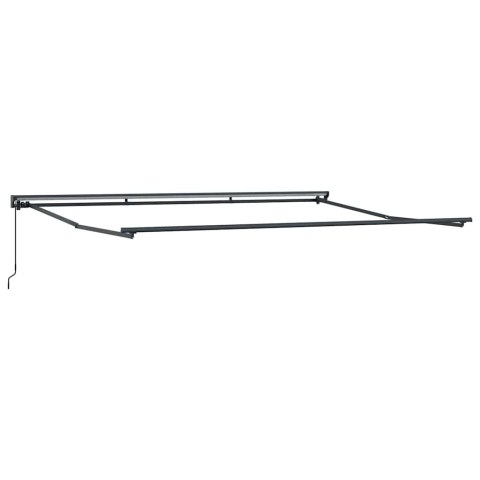 Markiza zwijana Biały 450x300 cm Poliester i Metal