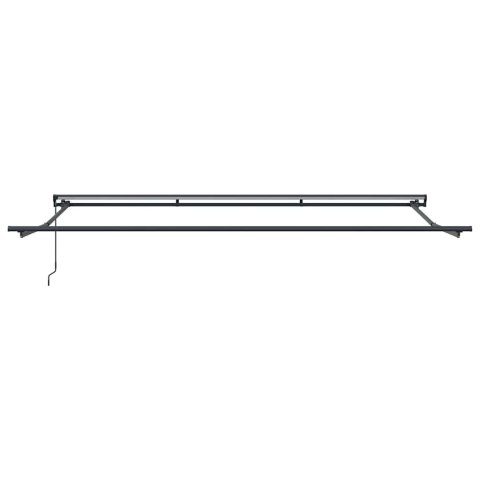 Markiza zwijana Biały 450x300 cm Poliester i Metal