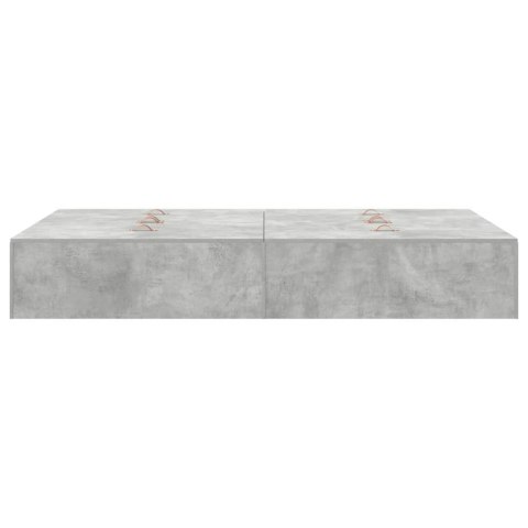 Łóżko z miejscem do przechowywania szary beton 120x190 cm