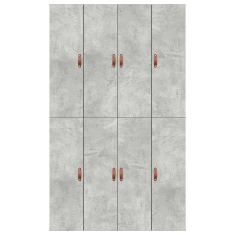 Łóżko z miejscem do przechowywania szary beton 120x190 cm