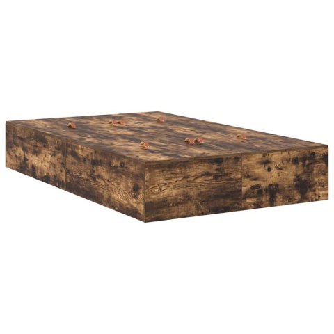 Łóżko z miejscem na przechowywanie Smoky Dąb 120x190 cm