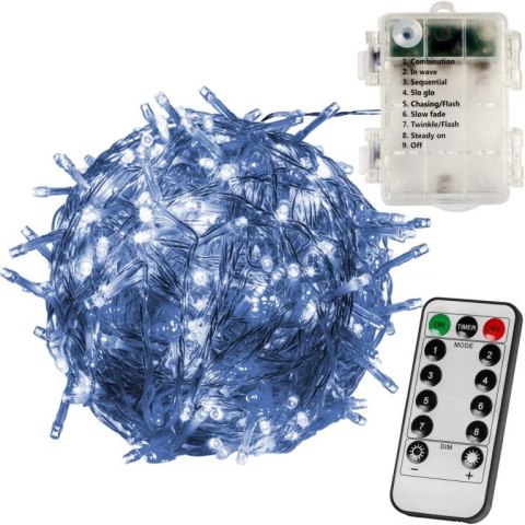 Świąteczne LED oświetlenie - 10 m, 100 LED, zimne białe