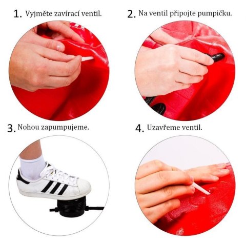 MOVIT Piłka gimnastyczna z pompką, 55 cm, czerwony