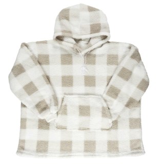 Bluza ocieplana długa/ snuddie w kratę