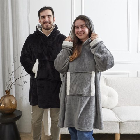 Bluza ocieplana z kieszenią/ snuddie